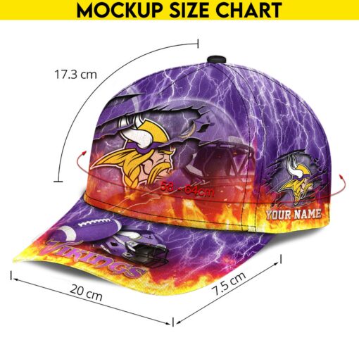 Minnesota Vikings Personalized Classic Cap BB838