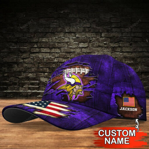 Minnesota Vikings Personalized Classic Cap BG220