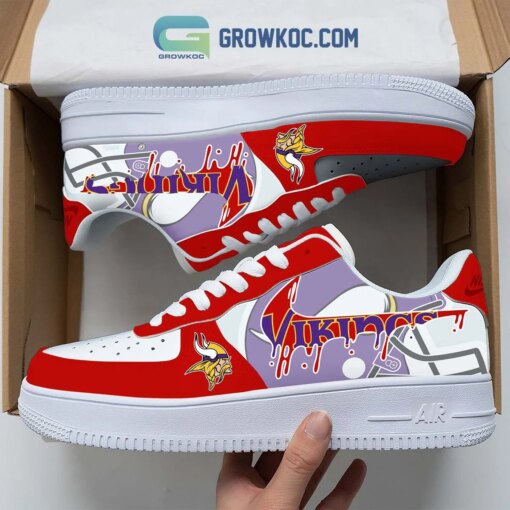 Minnesota Vikings Personalized Colorful AF1-1 Shoes AF1CS026