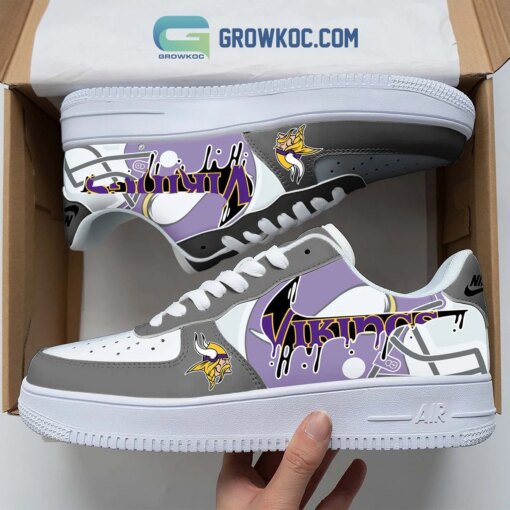 Minnesota Vikings Personalized Colorful AF1-1 Shoes AF1CS026