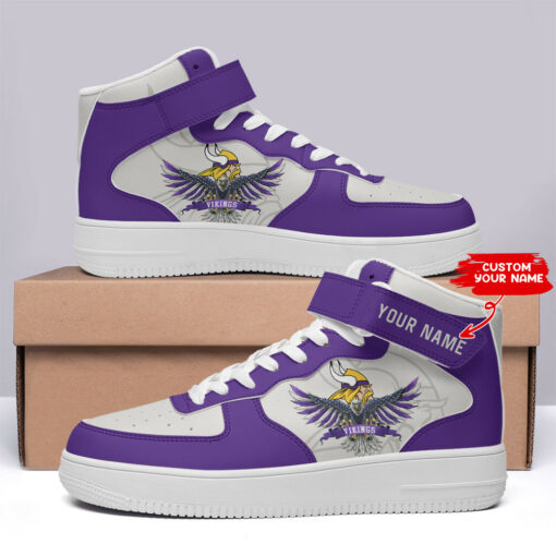 Minnesota Vikings Personalized High AF1 Sneakers BG18