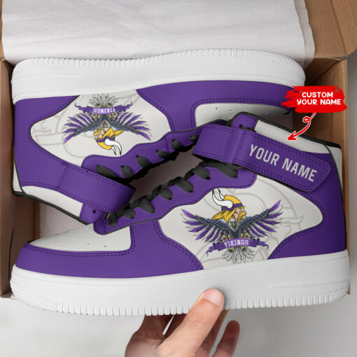 Minnesota Vikings Personalized High AF1 Sneakers BG18