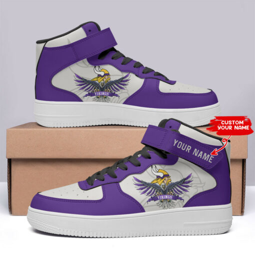 Minnesota Vikings Personalized High AF1 Sneakers BG18