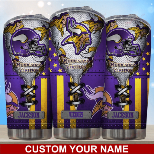 Minnesota Vikings Personalized Tumbler BG425