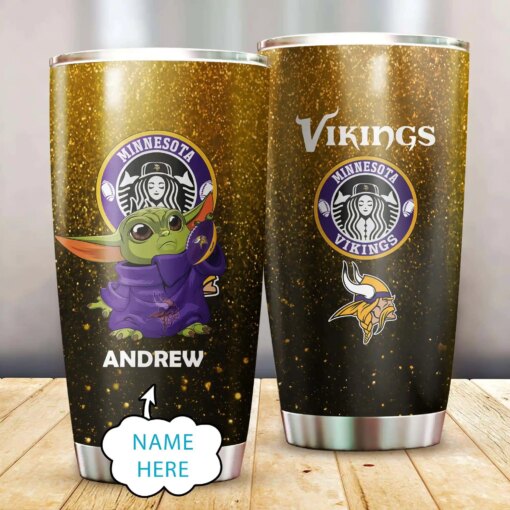 Minnesota Vikings Personalized Tumbler BG570