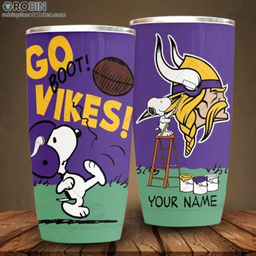 Minnesota Vikings Personalized Tumbler BG599