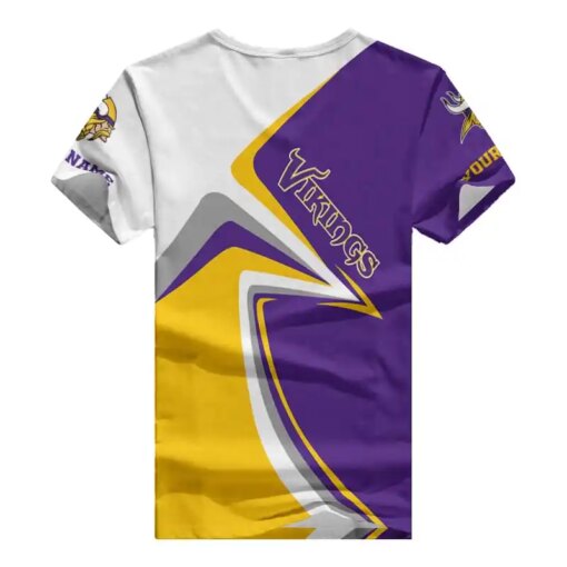 Minnesota Vikings Personalized V-neck Women T-shirt BG495