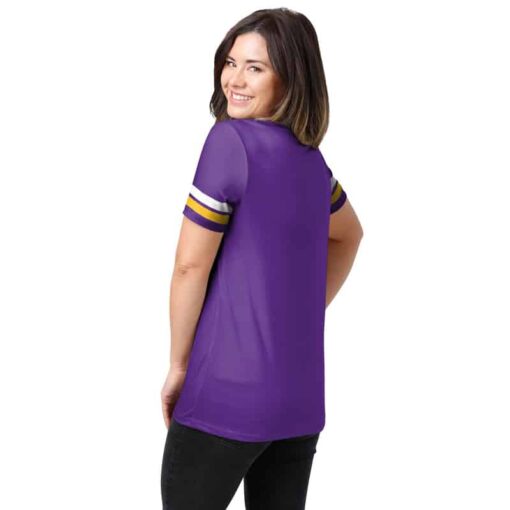 Minnesota Vikings Personalized V-neck Women T-shirt BG736