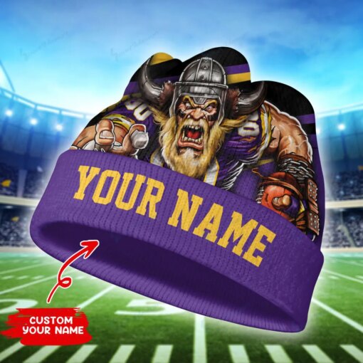 Minnesota Vikings Personalized Wool Beanie 103