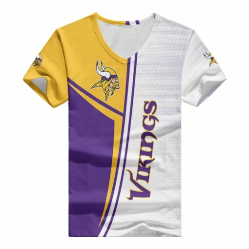 Minnesota Vikings V-neck Women T-shirt BG711