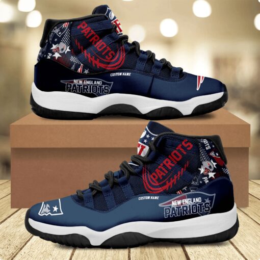 New England Patriots Personalized AJD11 Sneakers BG205