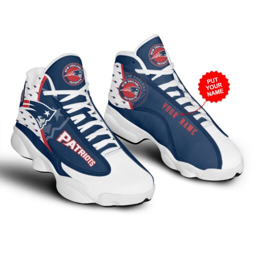 New England Patriots Personalized AJD13 Sneakers 1064