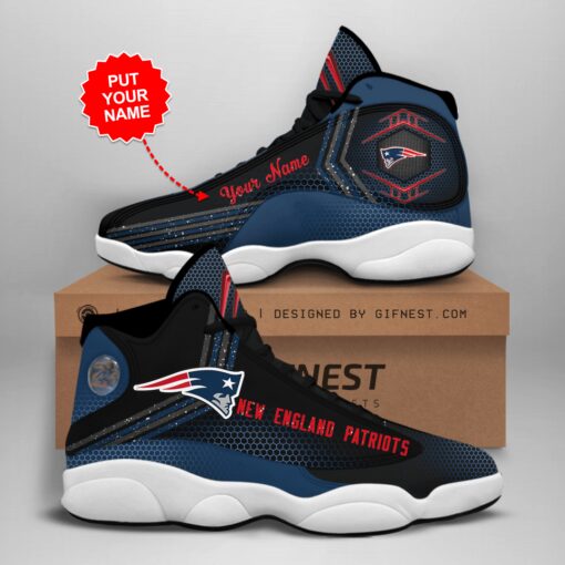 New England Patriots Personalized AJD13 Sneakers 1077