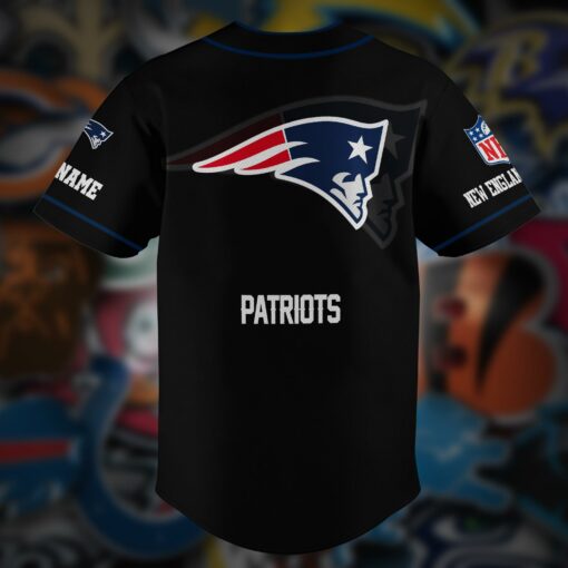 New England Patriots Personalized Baseball Jersey AZCBJS120