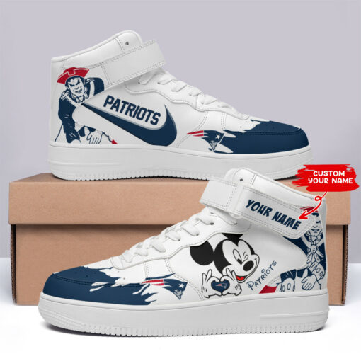 New England Patriots Personalized High AF1 Sneakers BG15