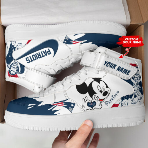 New England Patriots Personalized High AF1 Sneakers BG15