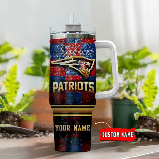 New England Patriots Personalized Limited Edition Sport Fan Gift 40oz Tumbler AZC40OZT100