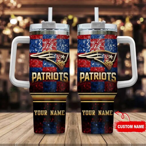 New England Patriots Personalized Limited Edition Sport Fan Gift 40oz Tumbler AZC40OZT100