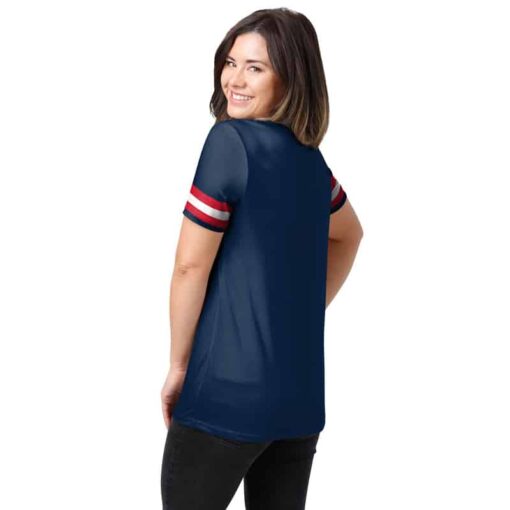 New England Patriots Personalized V-neck Women T-shirt BG745