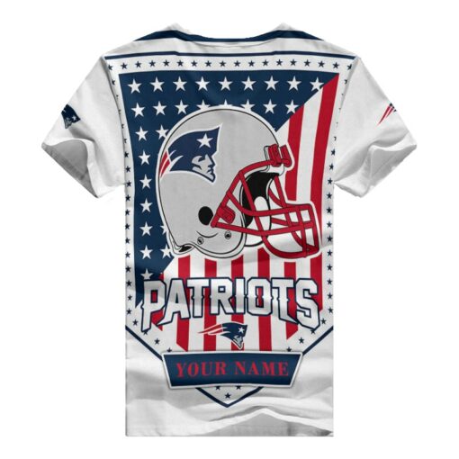 New England Patriots Personalized V-neck Women T-shirt BG923