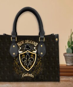 New Orleans Saints Leather Hand Bag BBLTHB710