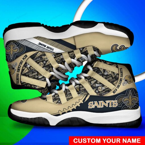 New Orleans Saints Personalized AJD11 Sneakers BG170