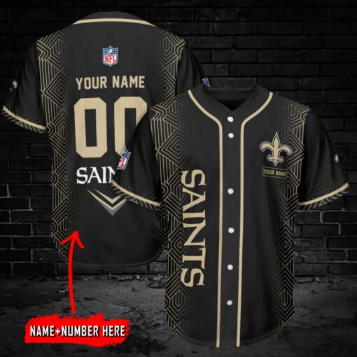 New Orleans Saints Personalized Baseball Jersey AZC46