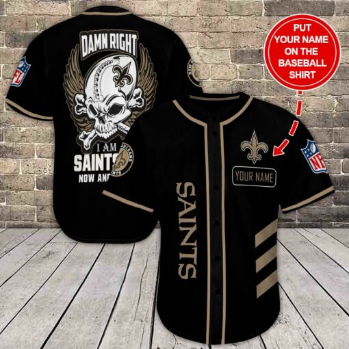 New Orleans Saints Personalized Baseball Jersey Shirt 102