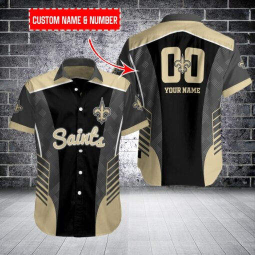 New Orleans Saints Personalized Button Shirt BB1038