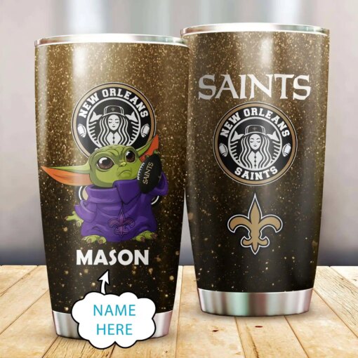 New Orleans Saints Personalized Tumbler BG572