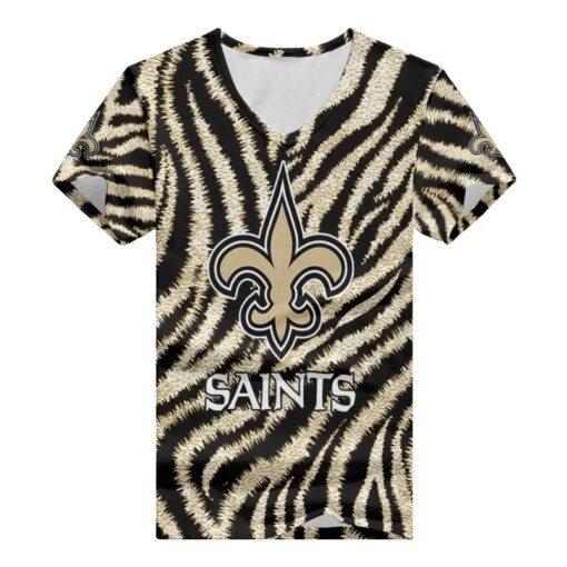 New Orleans Saints Personalized V-neck Women T-shirt BG962