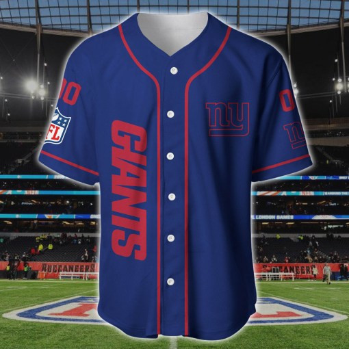 New York Giants Personalized Baseball Jersey BG178