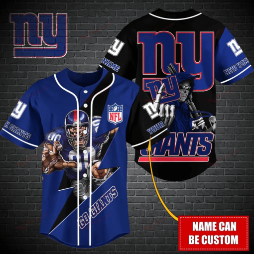 New York Giants Personalized Baseball Jersey BG487