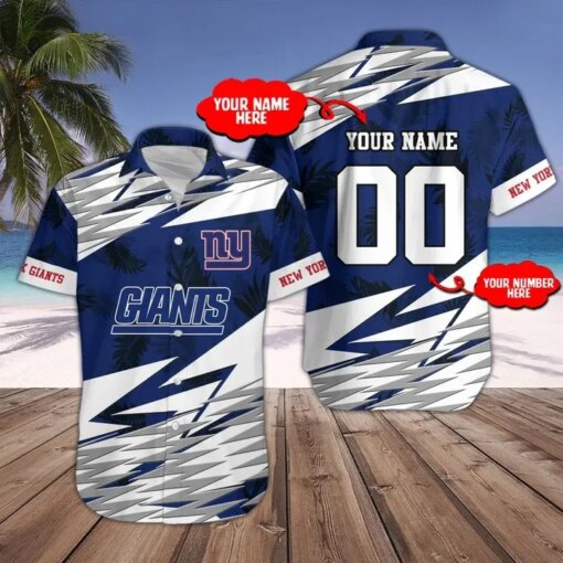 New York Giants Personalized Button Shirts BG147