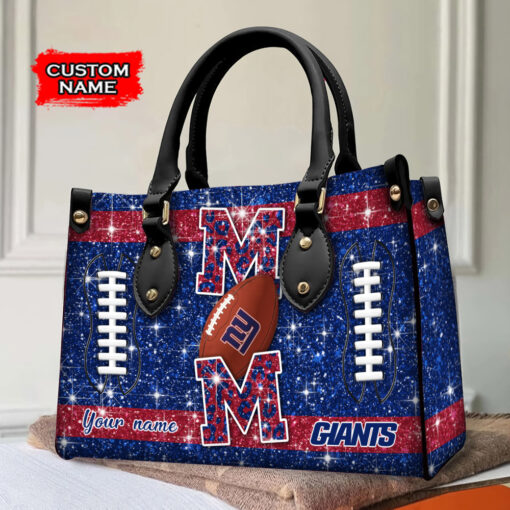 New York Giants Personalized Leather Hand Bag BBLTHB591