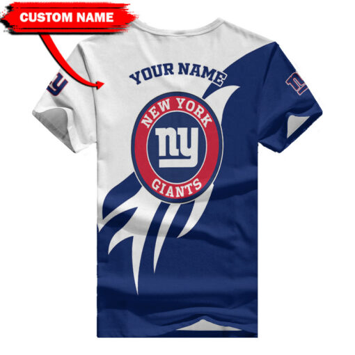 New York Giants Personalized V-neck Women T-shirt BG425