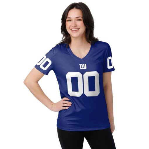 New York Giants Personalized V-neck Women T-shirt BG741