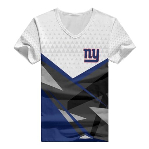 New York Giants V-neck Women T-shirt BG776