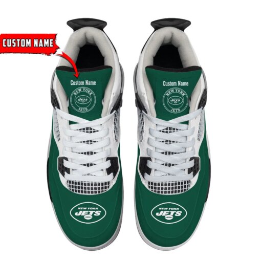 New York Jets Personalized AJ4 Sneaker BG46