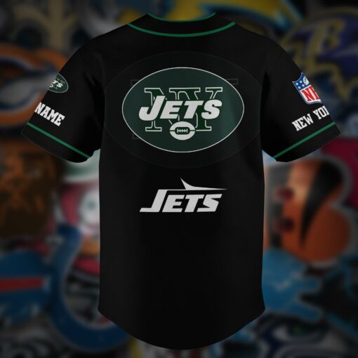 New York Jets Personalized Baseball Jersey AZCBJS123