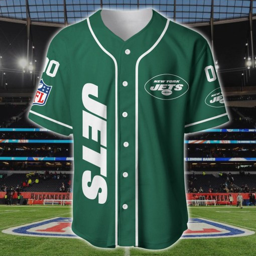 New York Jets Personalized Baseball Jersey BG177