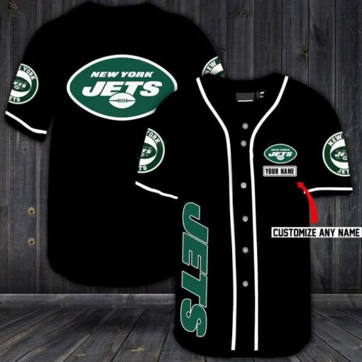 New York Jets Personalized Baseball Jersey BG251