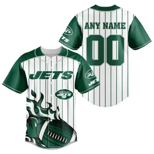 New York Jets Personalized Baseball Jersey BG752