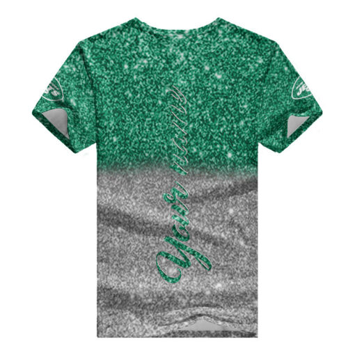 New York Jets Personalized Summer V-neck Women T-shirt BG44