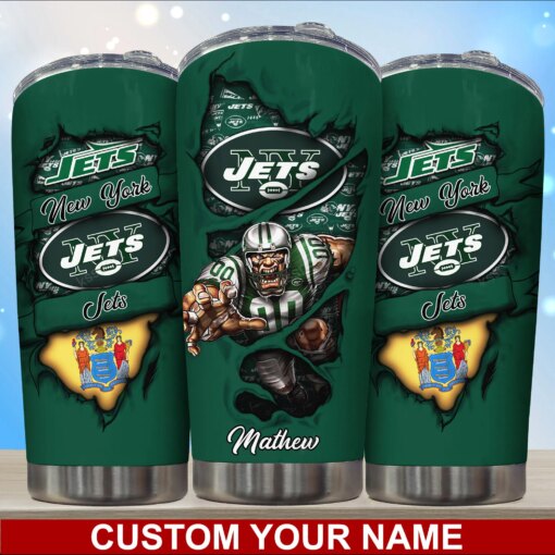 New York Jets Personalized Tumbler BG244