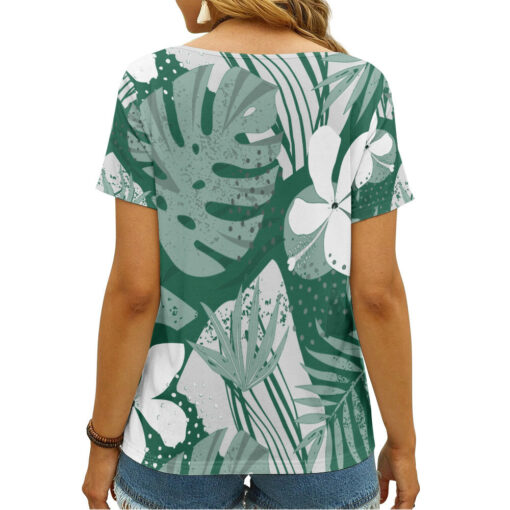 New York Jets Summer V-neck Women T-shirt