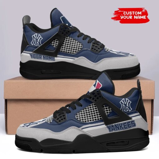 New York Yankees Personalized AJ4 Sneaker BG271