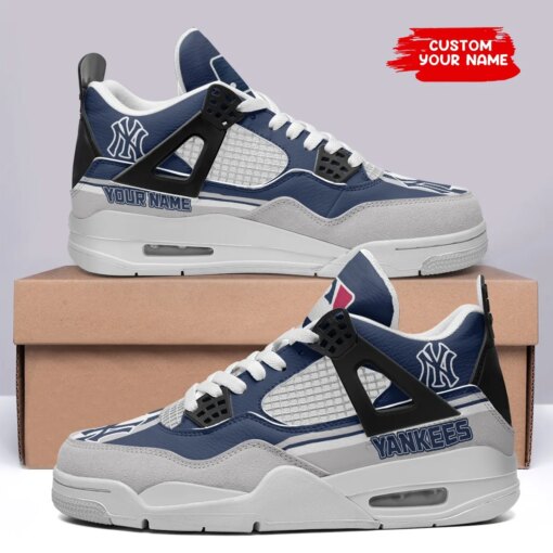 New York Yankees Personalized AJ4 Sneaker BG271