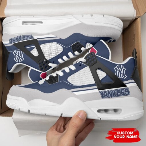 New York Yankees Personalized AJ4 Sneaker BG271