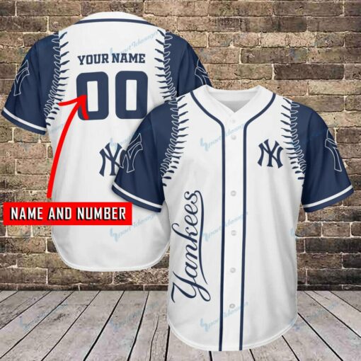 New York Yankees Personalized Baseball Jersey BG281